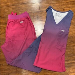 Figs Sunset Zamora pants large tall/Catarina top large